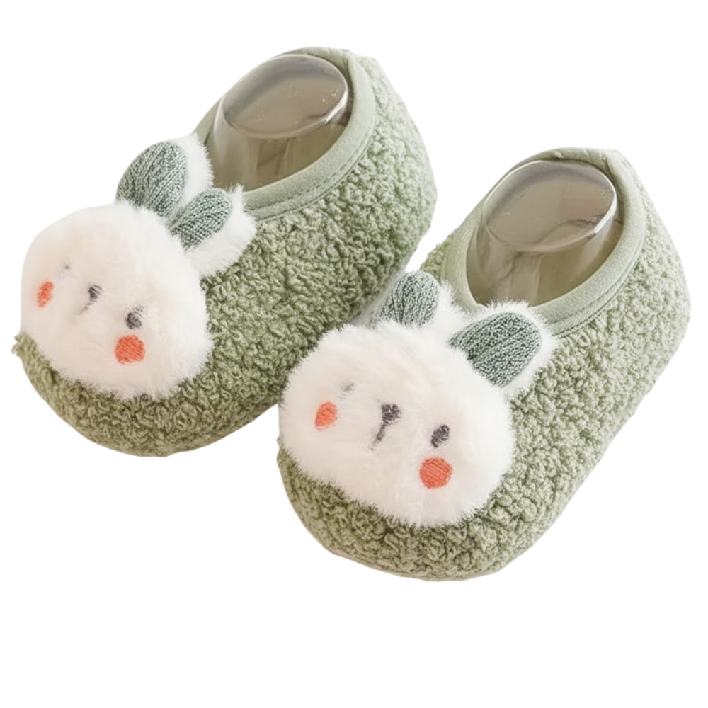 Non Slip Winter Warm Rabbit First Walkers Shoes For Kids