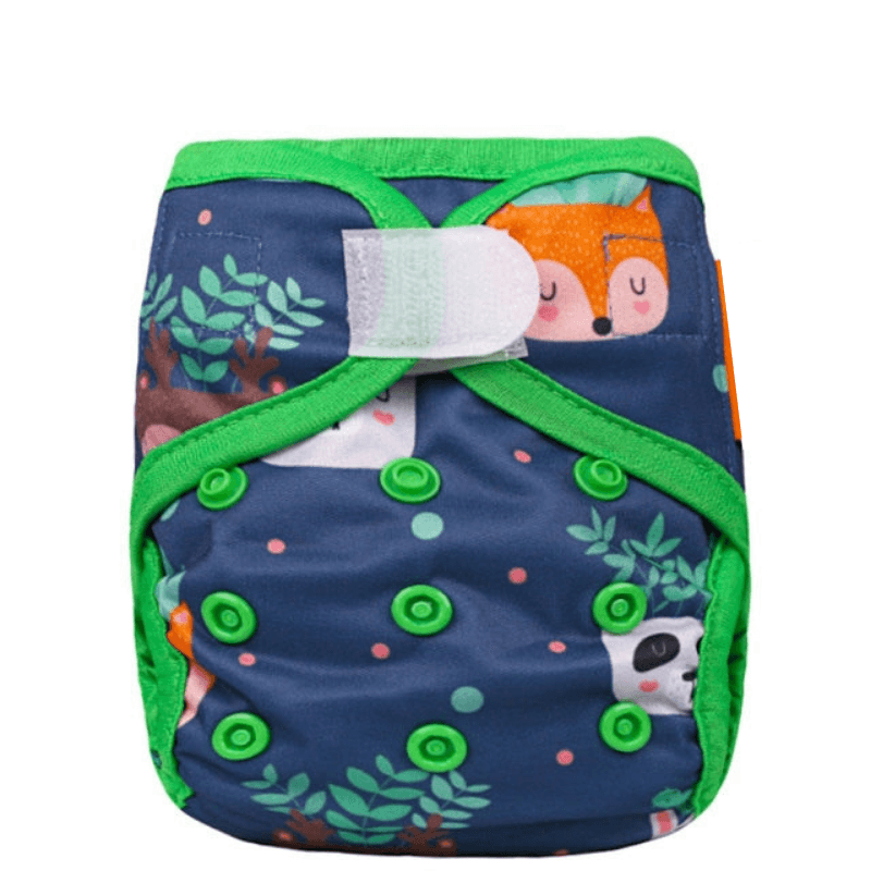 Cloth Diaper Cover With Inserts For 0 to 6 Month Old Babies-Diaper Reusable