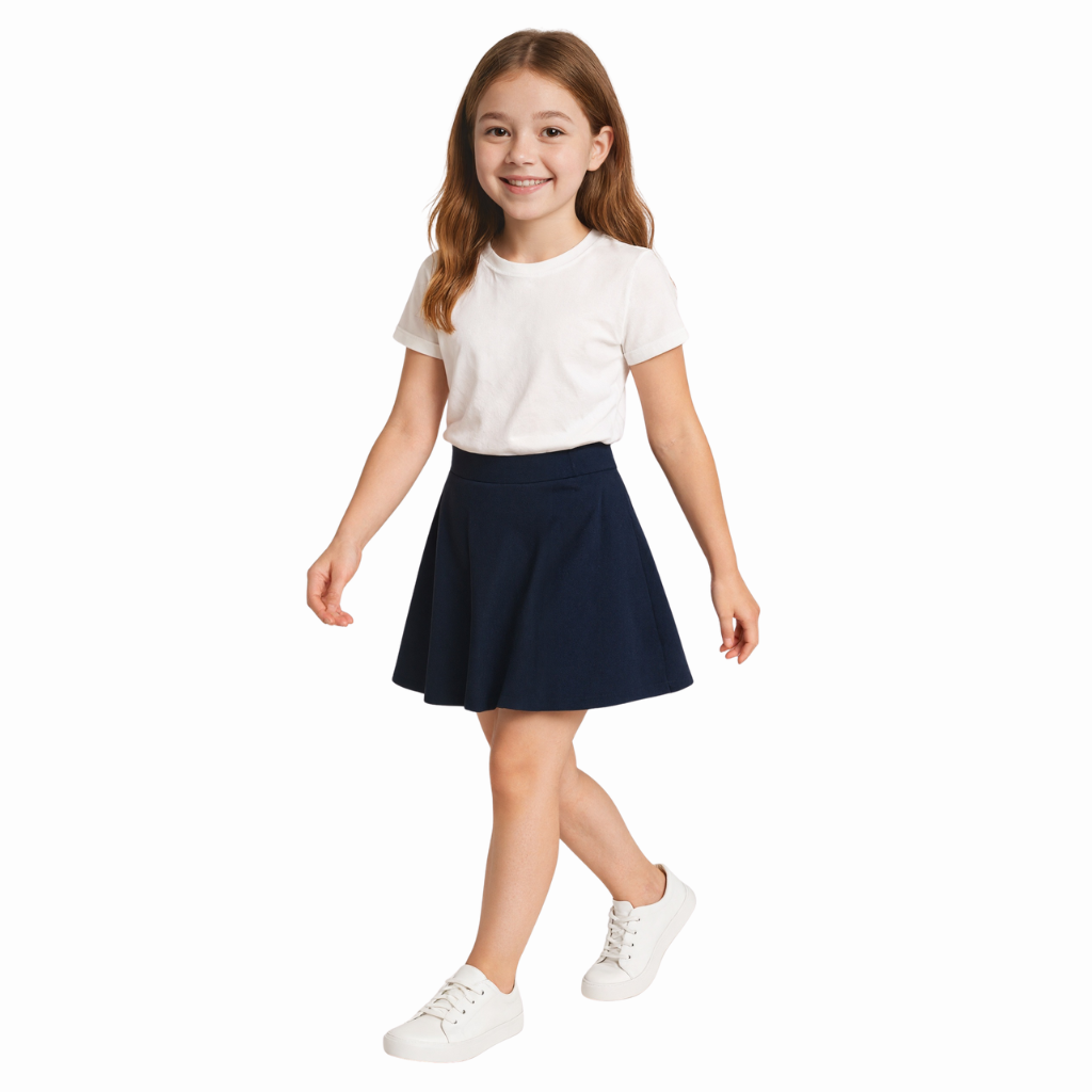 Pack Of 2 Girls Active French Terry Skirt