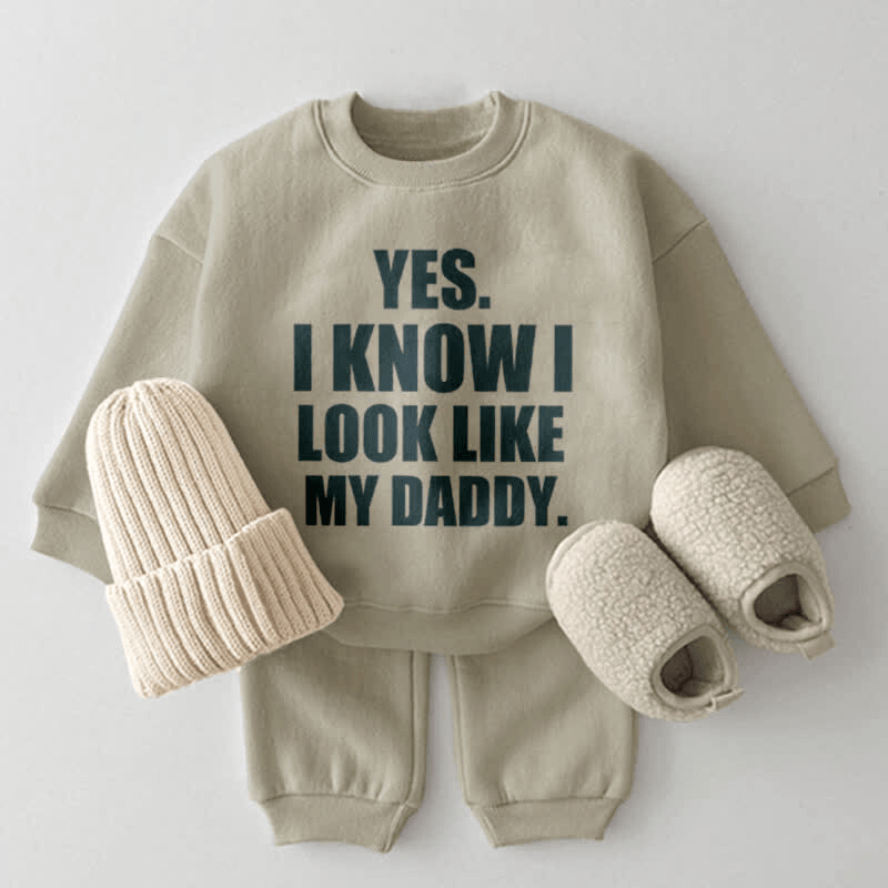 Baby Printed Slogan Outfit-Diaper Reusable