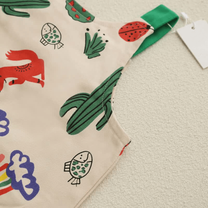 Baby Cotton Animal Overalls-Diaper Reusable