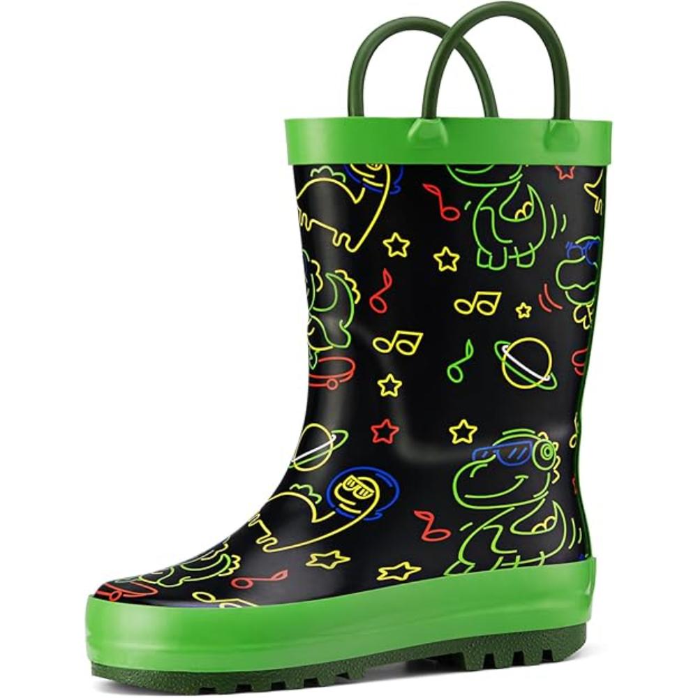 Kids Waterproof Rain Printed Boots