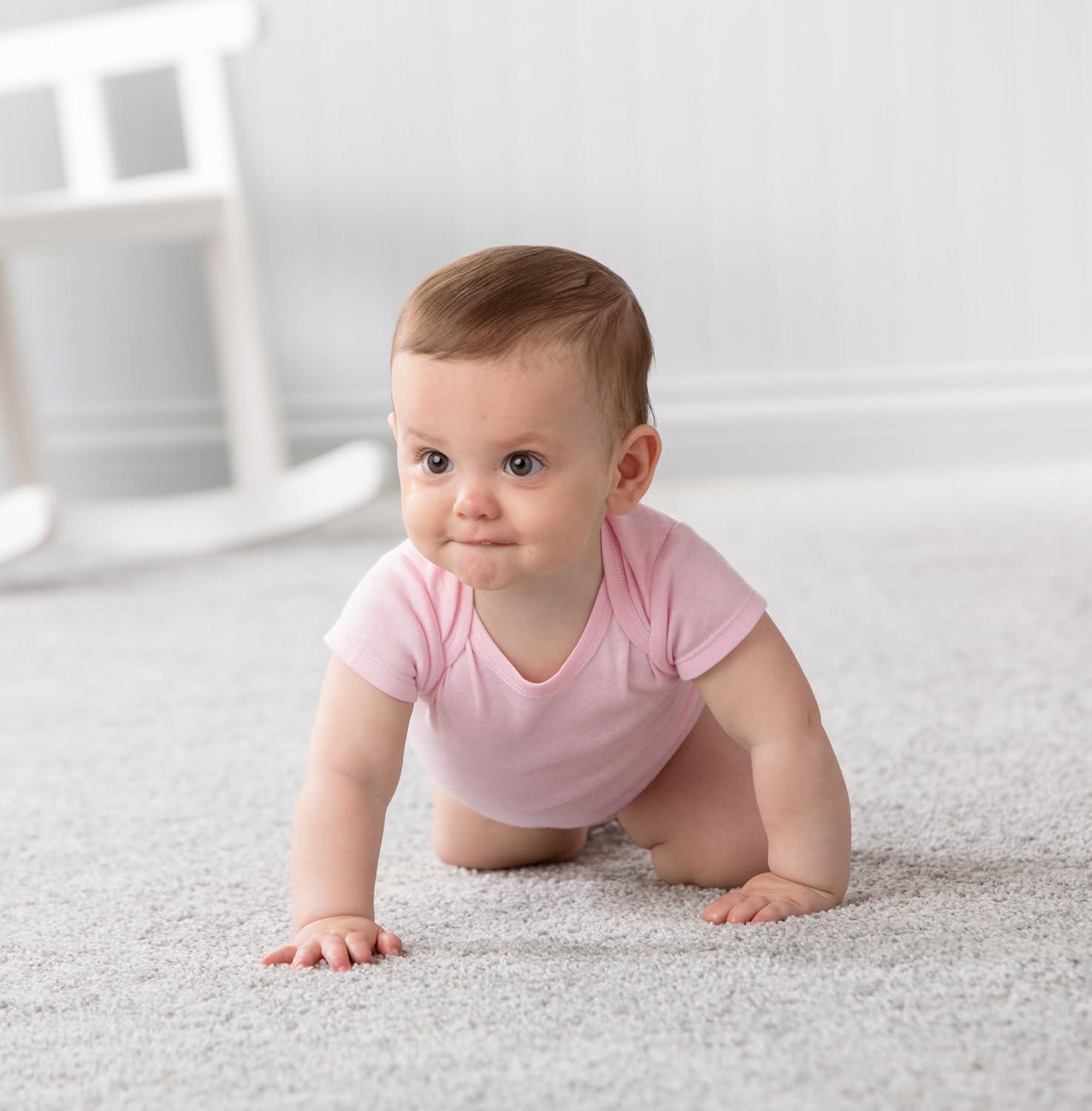 5 Pieces Short Sleeve Bodysuits-Diaper Reusable