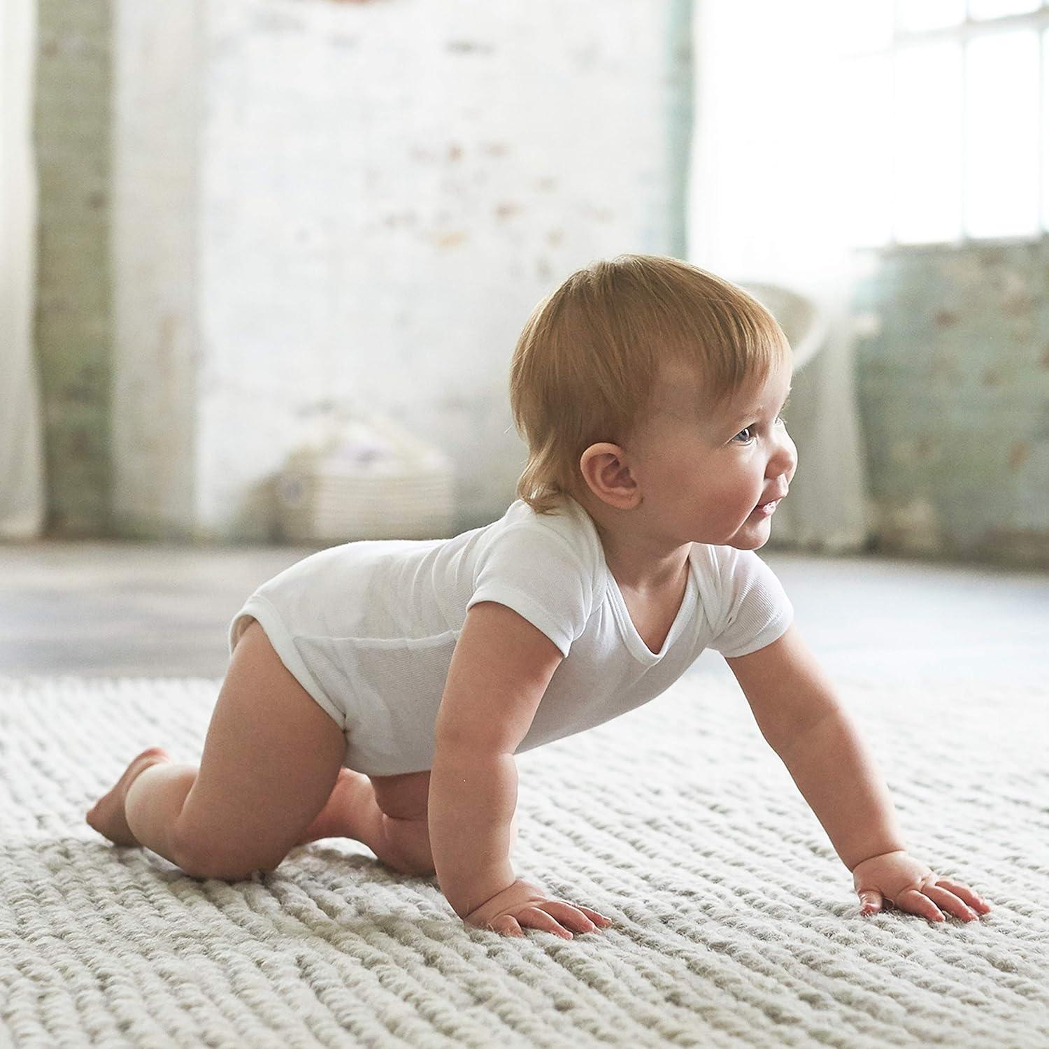 5 Pieces Short Sleeve Bodysuits-Diaper Reusable