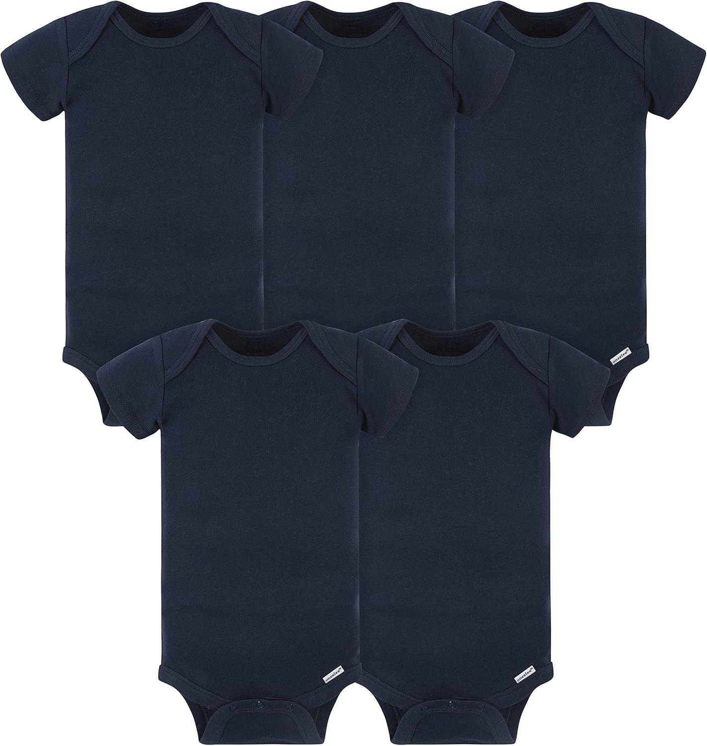 5 Pieces Short Sleeve Bodysuits-Diaper Reusable