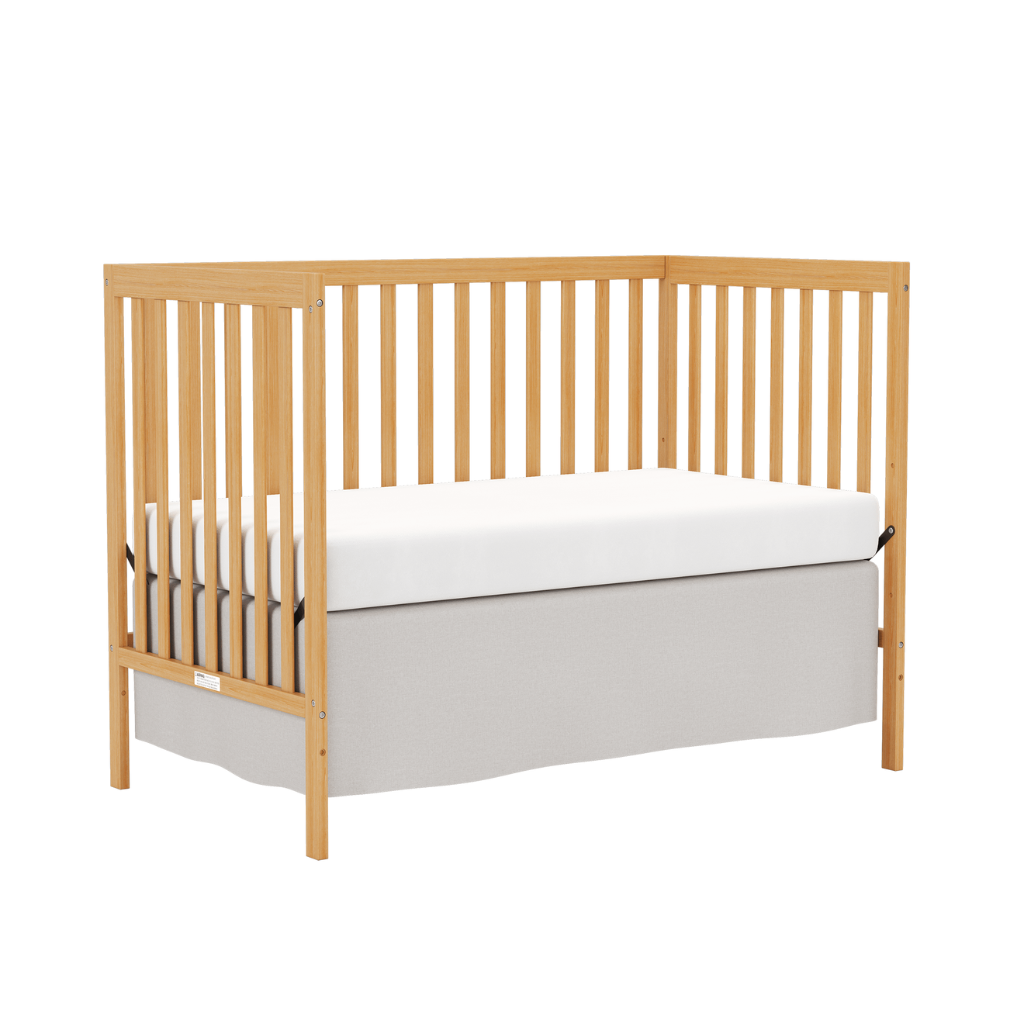 5 In 1 Convertible Toddler Bed In Natural Pinewood for Nursery