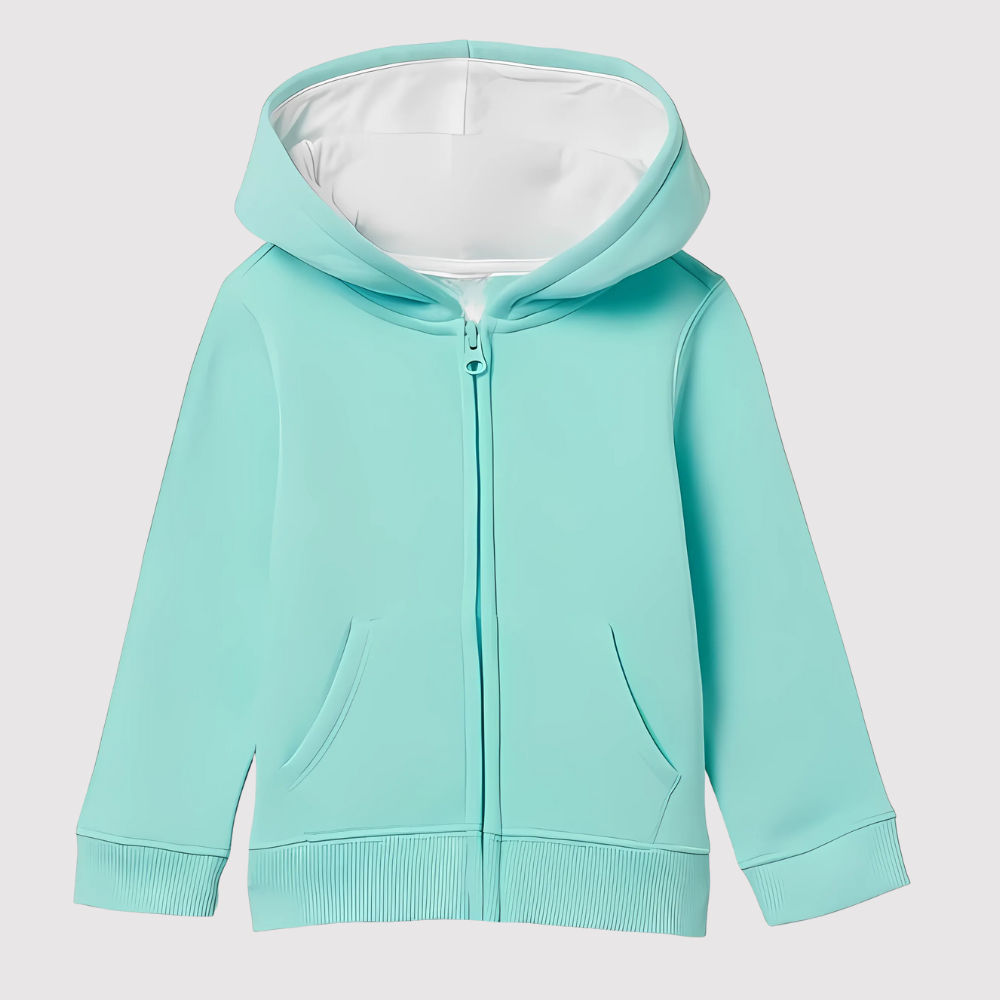 Girls And Toddlers Fleece Zip Up Hoodie Sweatshirt