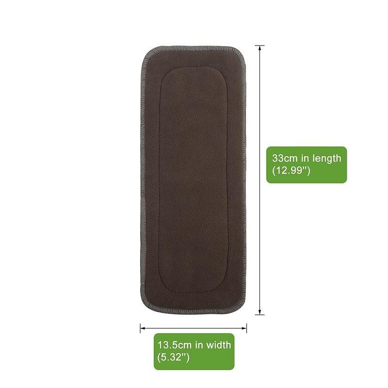 Charcoal Bamboo Diaper Inserts-Diaper Reusable