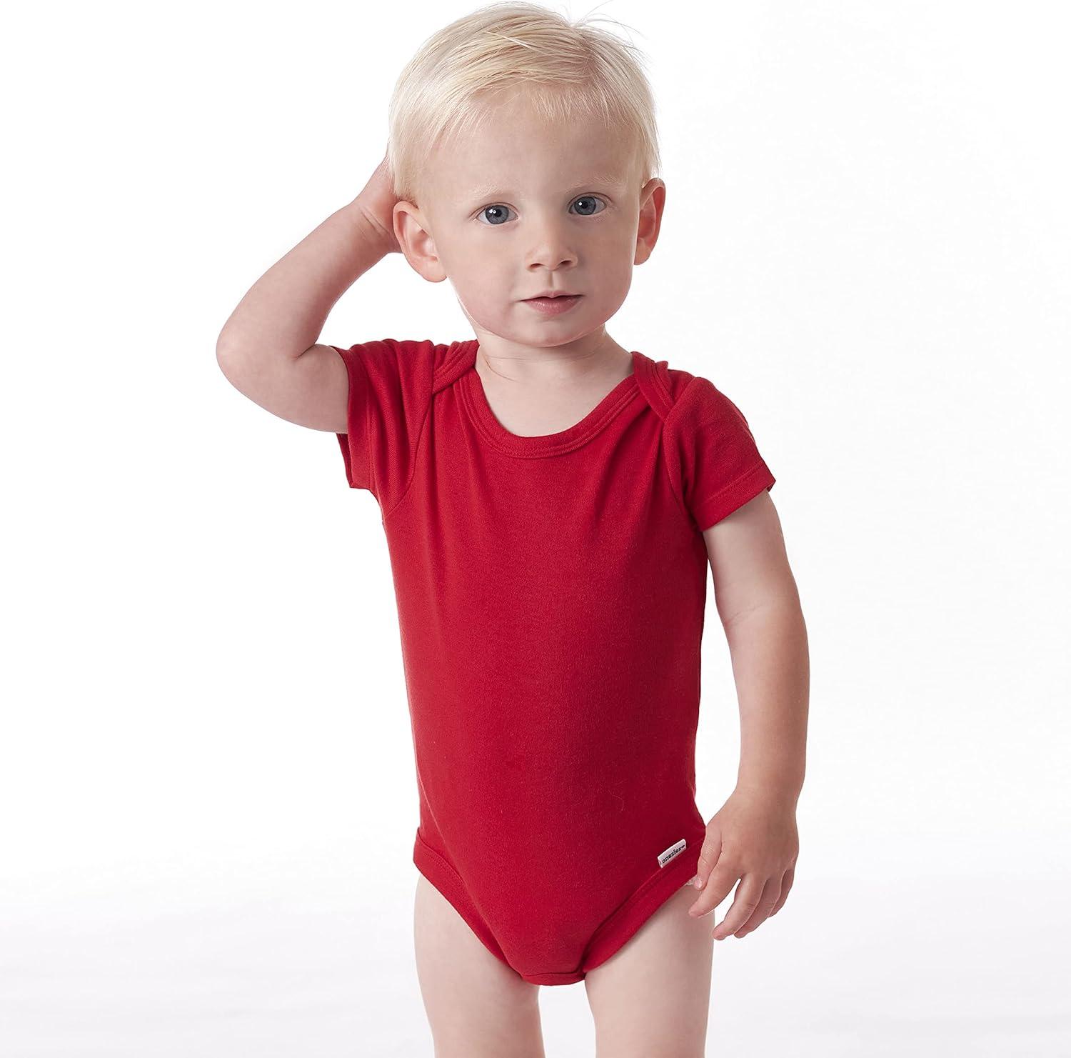 5 Pieces Short Sleeve Bodysuits-Diaper Reusable