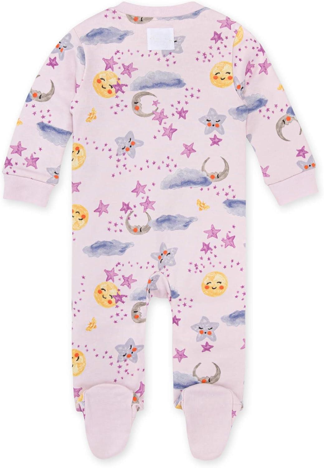 Loose Fit Baby Pajamas – Organic Cotton One-Piece with Zipper-Diaper Reusable