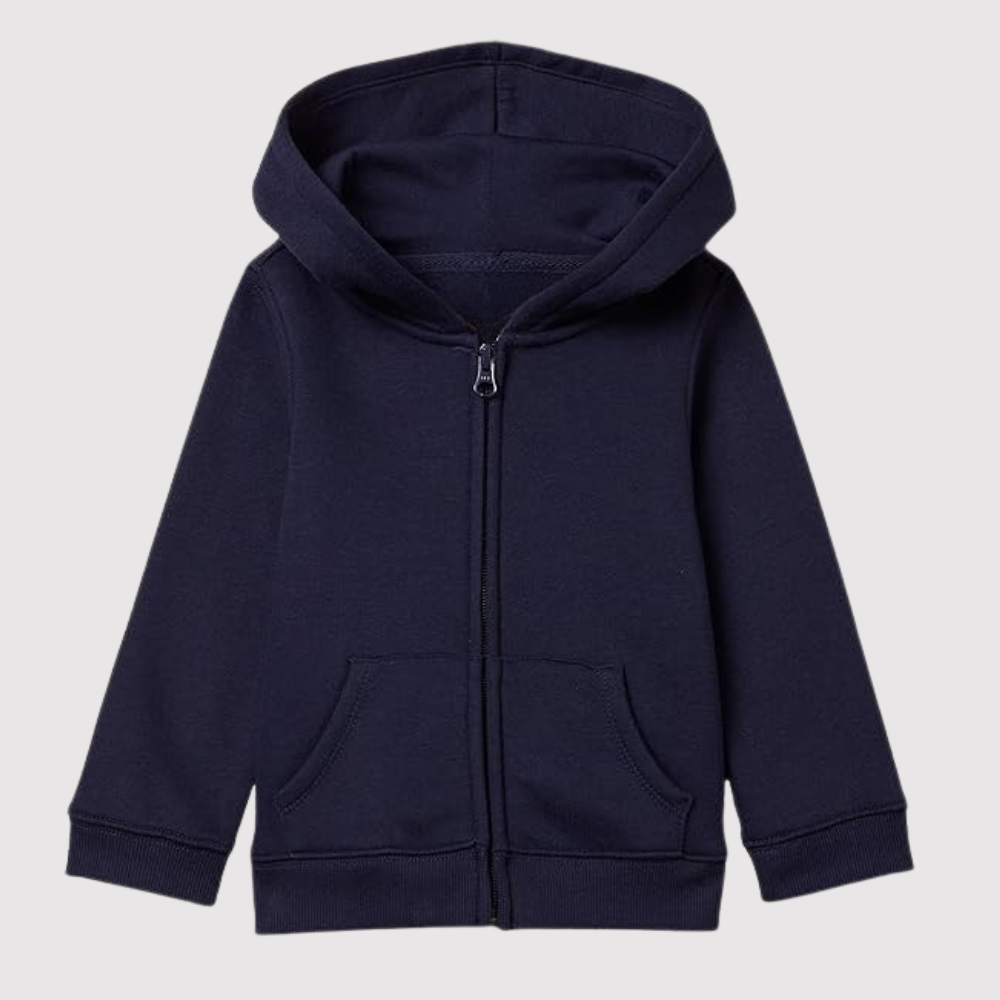 Girls And Toddlers Fleece Zip Up Hoodie Sweatshirt