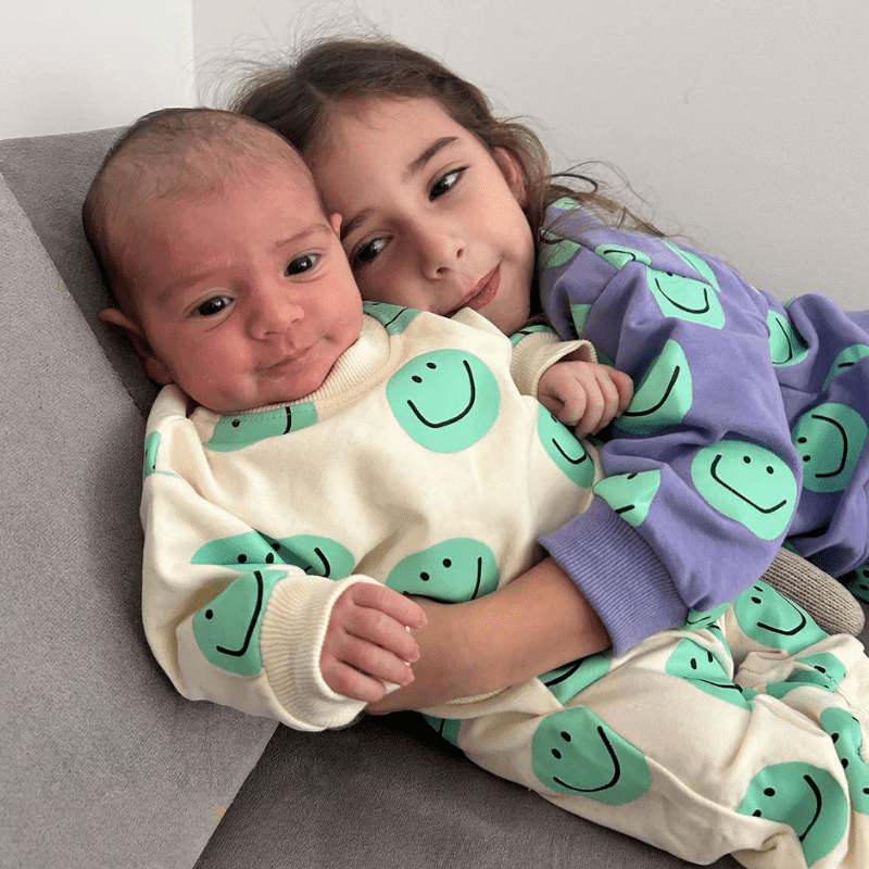 Baby Toddler Casual Printed Smiley Set-Diaper Reusable