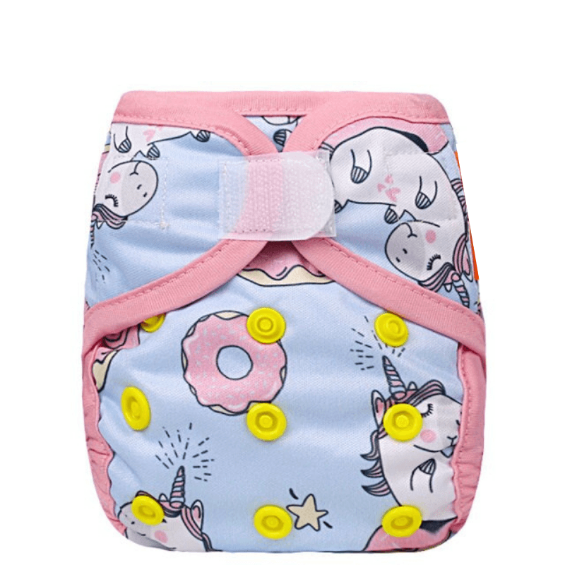 Cloth Diaper Cover With Inserts For 0 to 6 Month Old Babies-Diaper Reusable