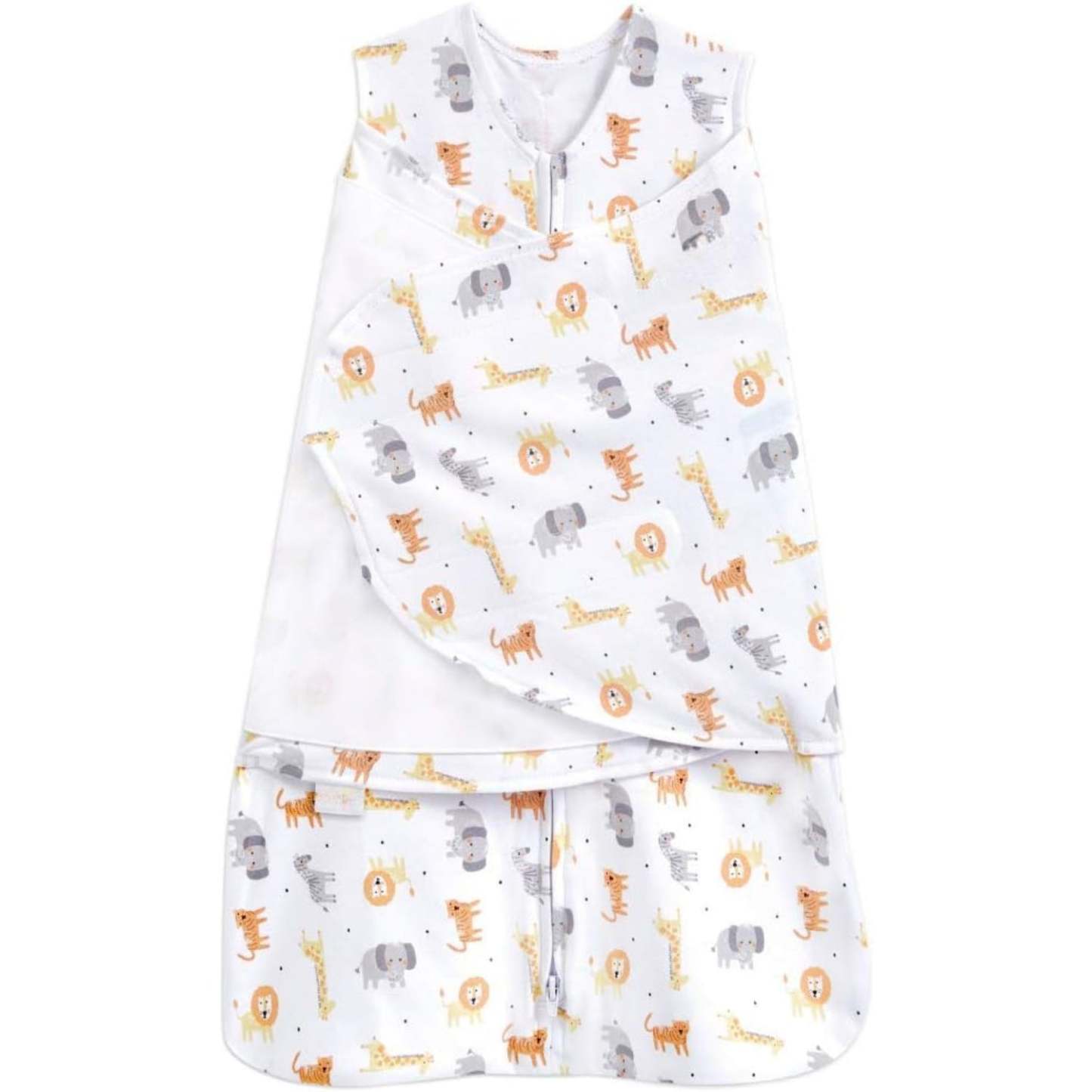 Adjustable Sleeveless Baby Sleep Sack With 3 Way Zipper-Diaper Reusable