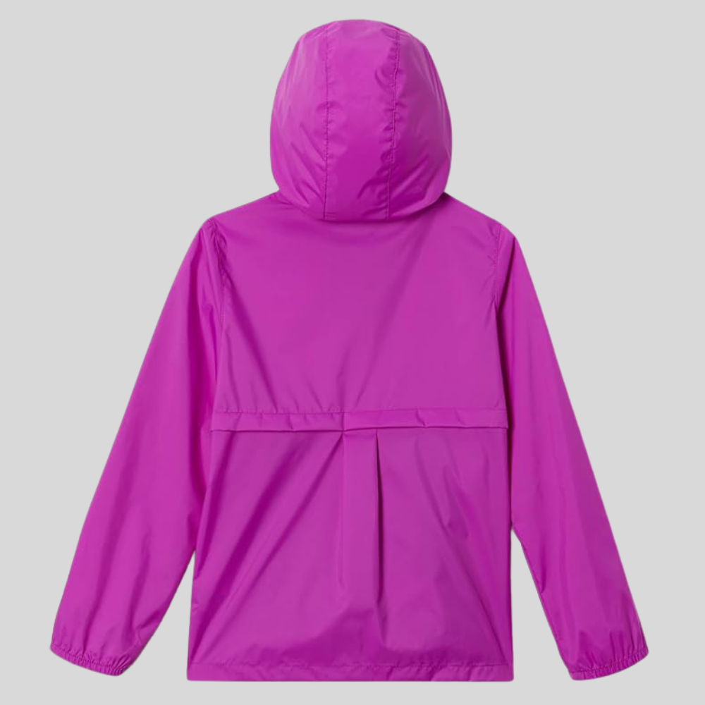 Girls Waterproof Hooded Rain Jacket Lightweight Nylon Coat