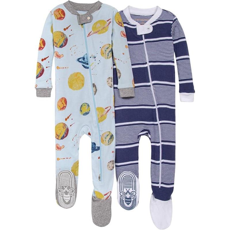 Full Sleeve Baby Pajamas – Cozy Zip Sleepwear with Fun Prints-Diaper Reusable