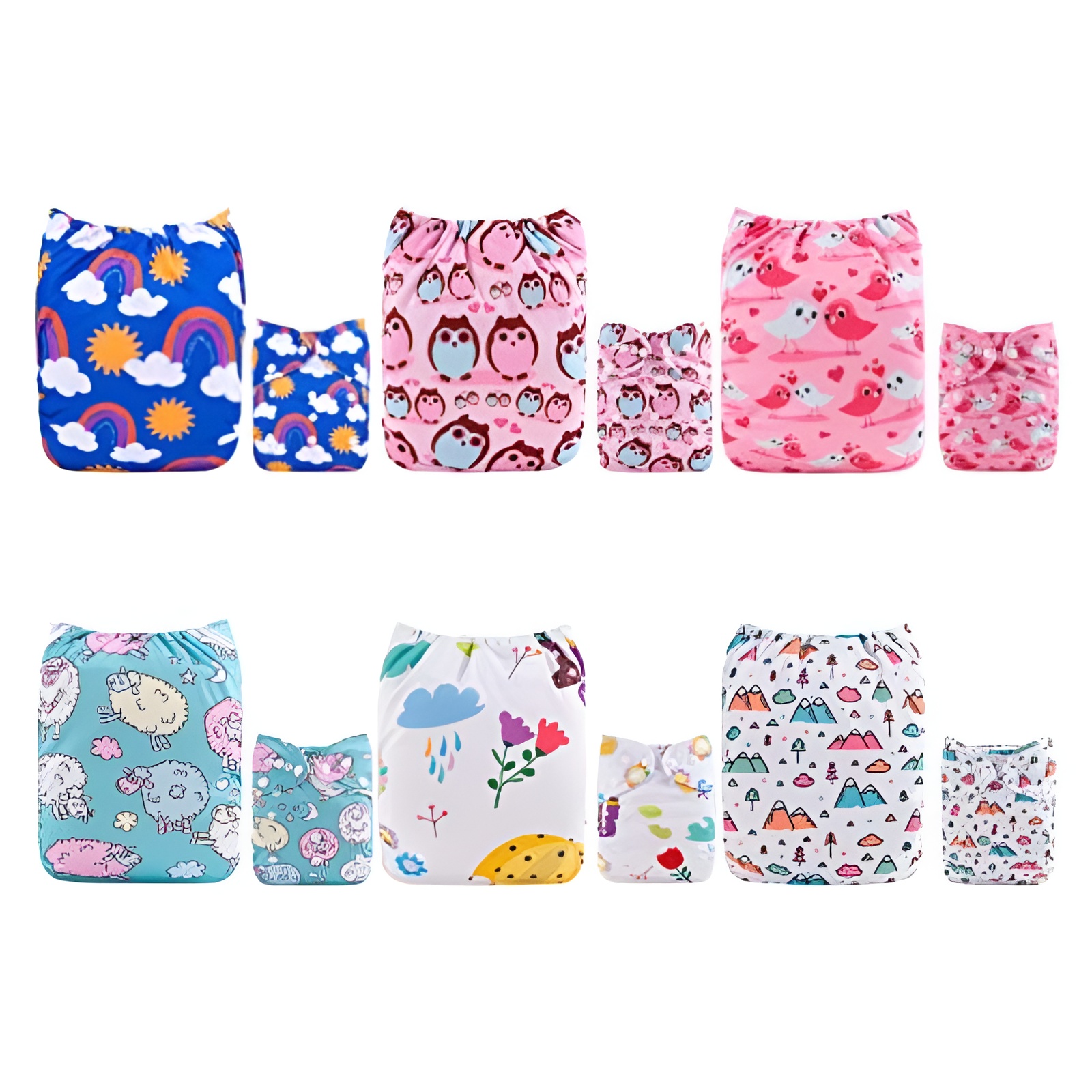 Adjustable Reusable Cloth Diapers