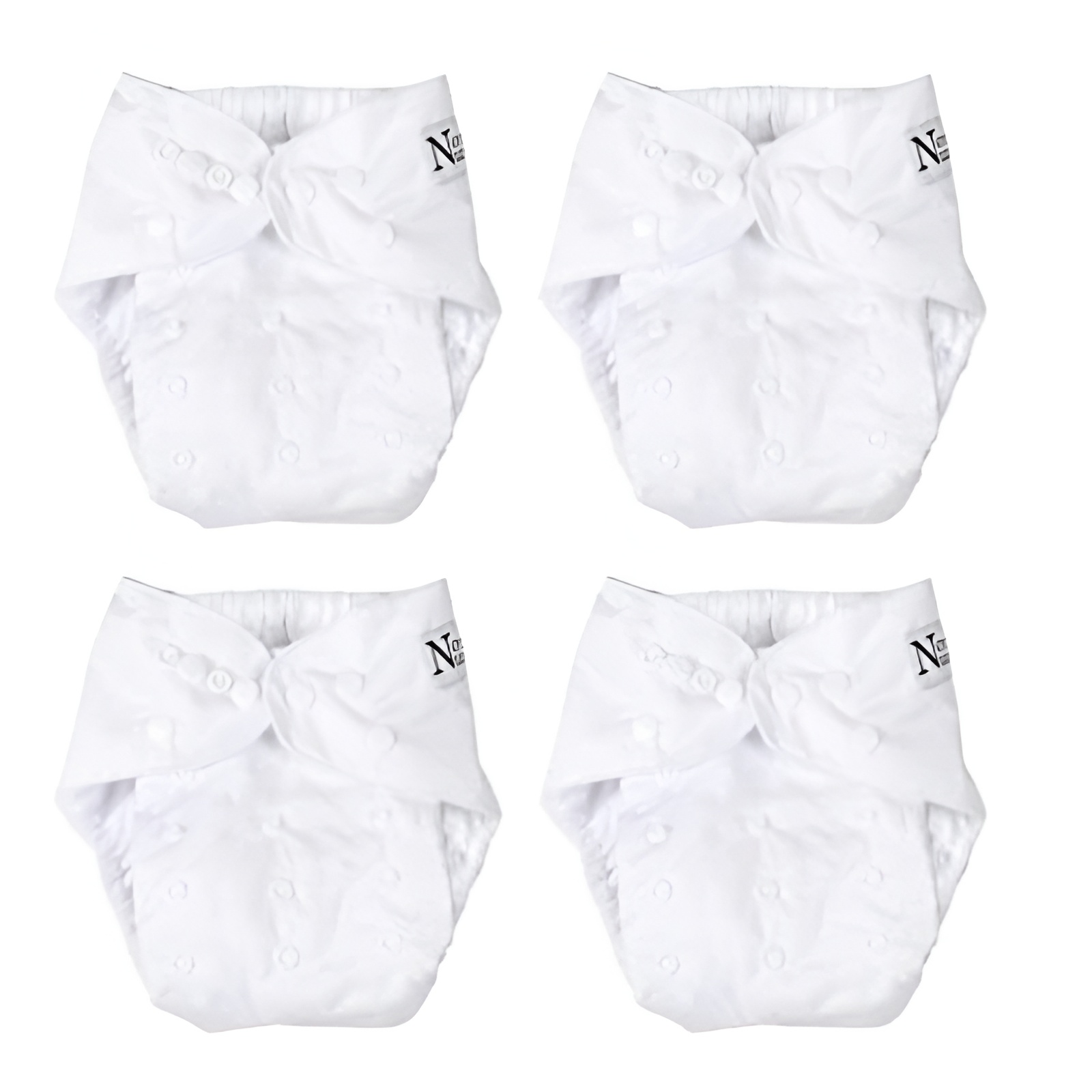 4 Pack Winter Cloth Pocket Diapers With 4 Bamboo Inserts For Baby Set