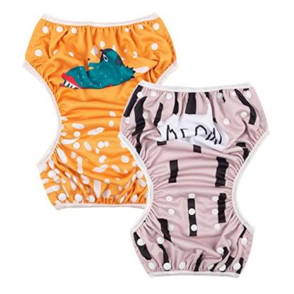 Reusable 2 Pcs Swim Diaper Set for Toddlers with Snap Closures-Diaper Reusable