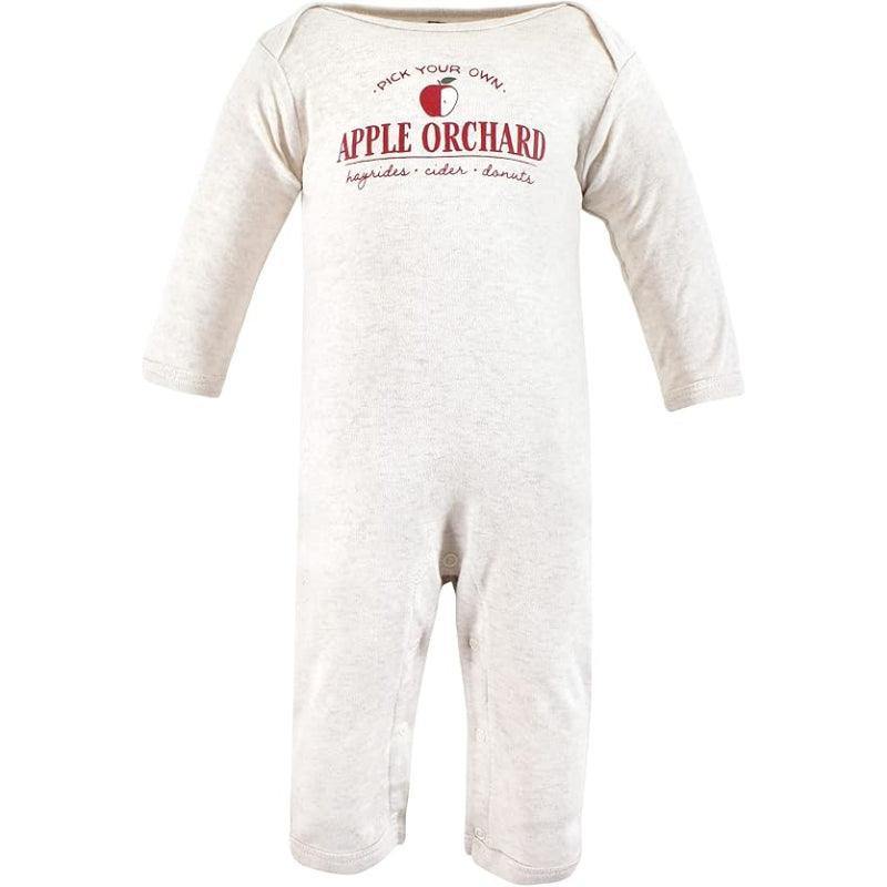 Plaid And Apple Print Baby Onesies-Diaper Reusable