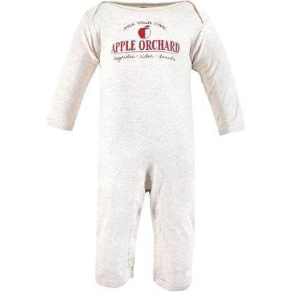 Plaid And Apple Print Baby Onesies-Diaper Reusable