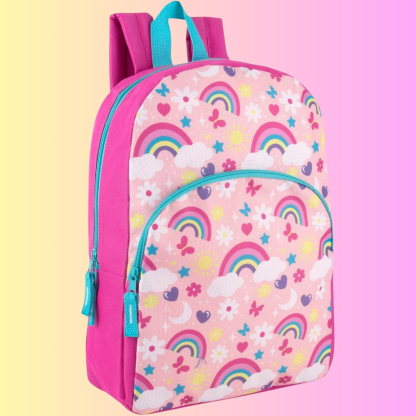 15 Inch Kids Backpacks for Boys & Girls | Preschool, Kindergarten, Elementary School Backpacks with Adjustable, Padded Straps (Tough Trucks)