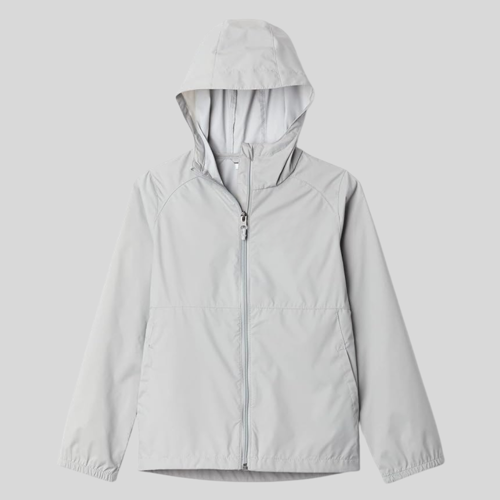 Girls Waterproof Hooded Rain Jacket Lightweight Nylon Coat