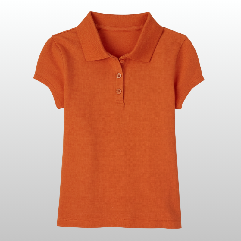 Girls Uniform Pique Polo Tshirt