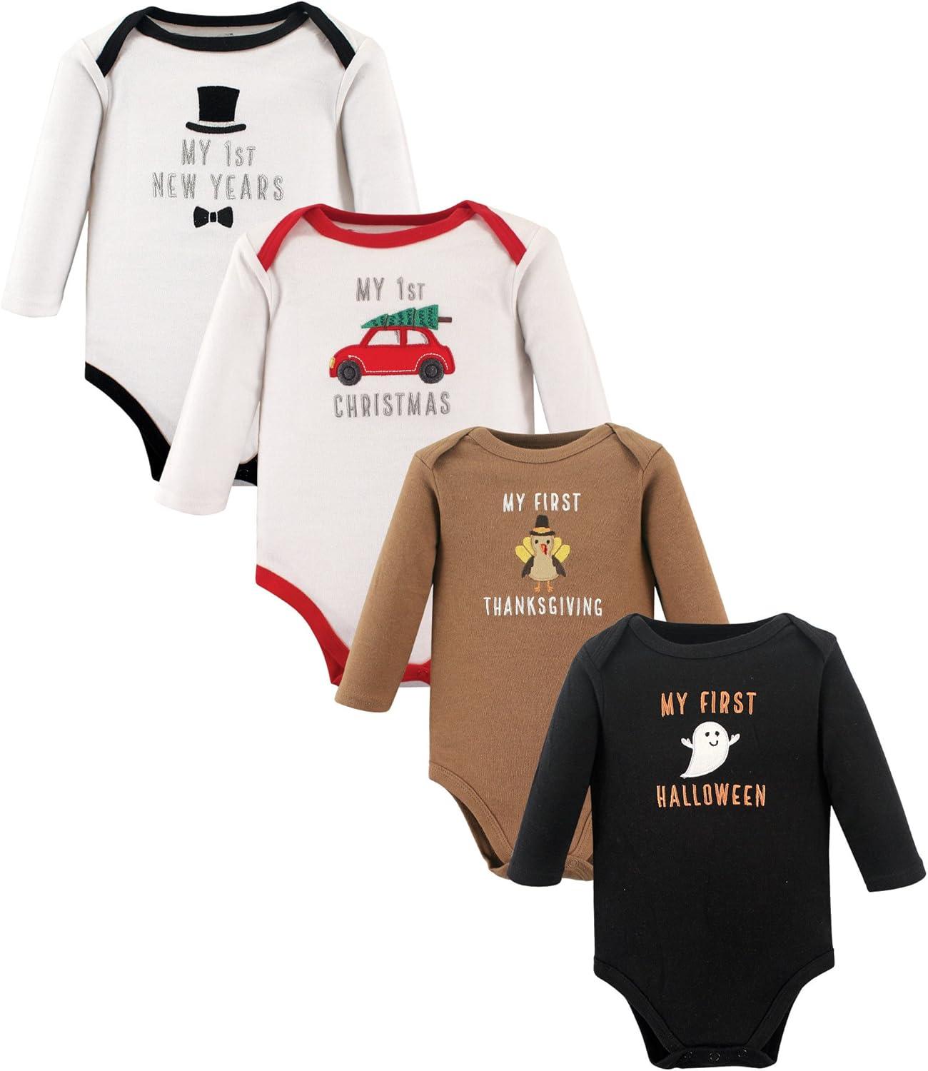 Unisex Long Sleeve Bodysuits-Diaper Reusable