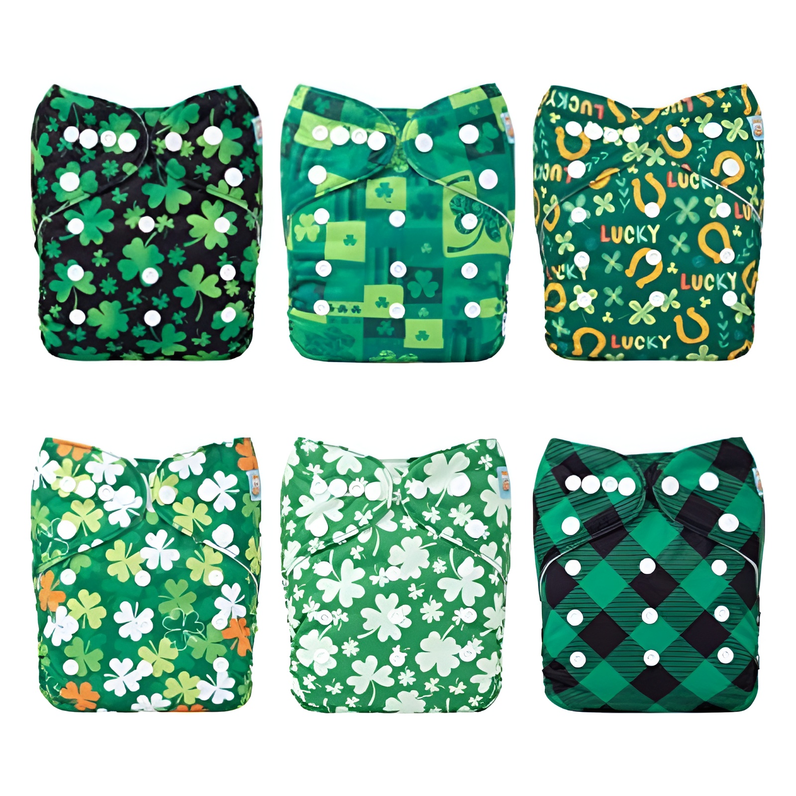 Shamrock Print Cloth Diapers