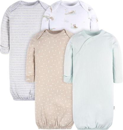 Cotton Baby Sleeper Gowns-Diaper Reusable