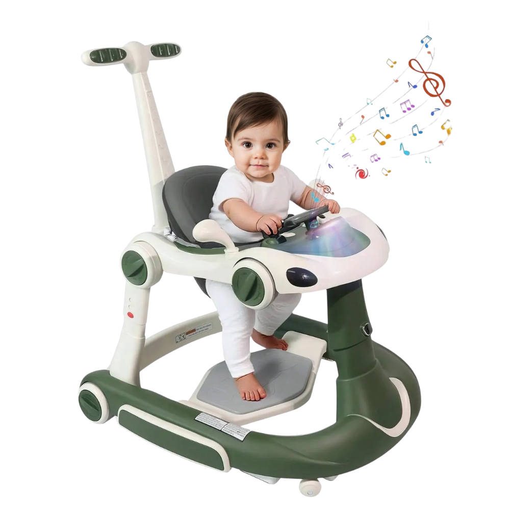 4 In 1 Foldable Music Combo Walker Jumper For Infants