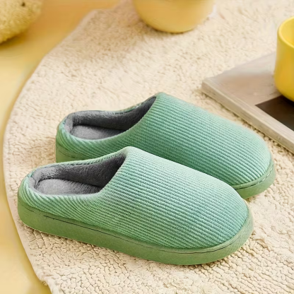 Striped Slip On Slippers For Kids With Soft Fabric