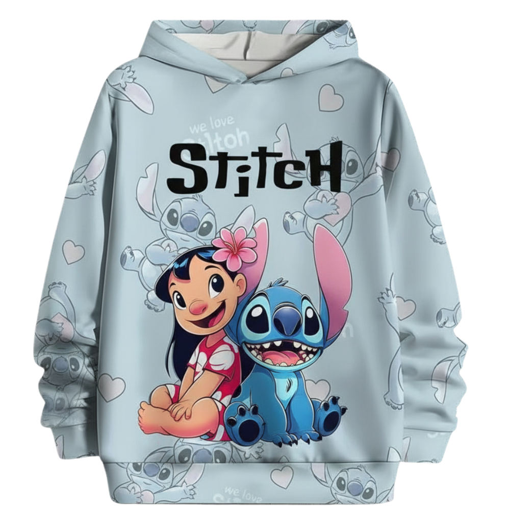 3D Cartoon Printed Hoodie For Girls