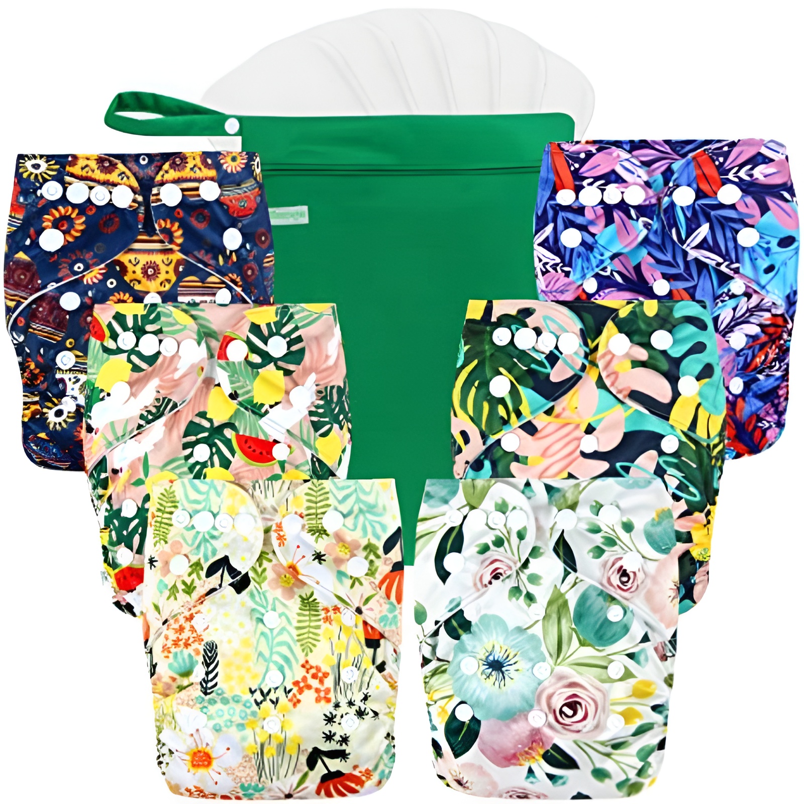 Printed Reusable Cloth Diapers