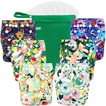 Printed Reusable Cloth Diapers-Diaper Reusable
