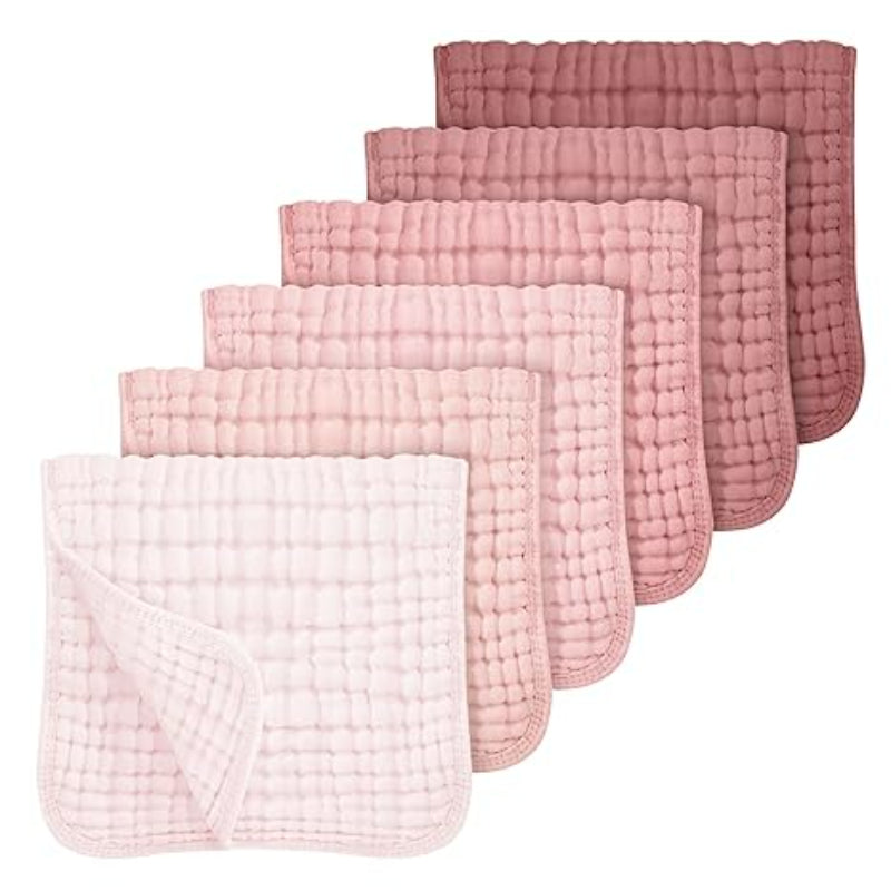 6 Pack Of Muslin Baby Cloths For Daily Use-Diaper Reusable