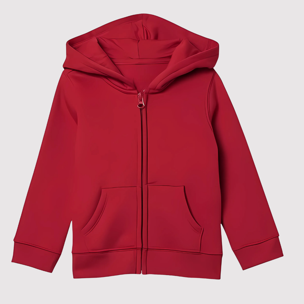 Girls And Toddlers Fleece Zip Up Hoodie Sweatshirt