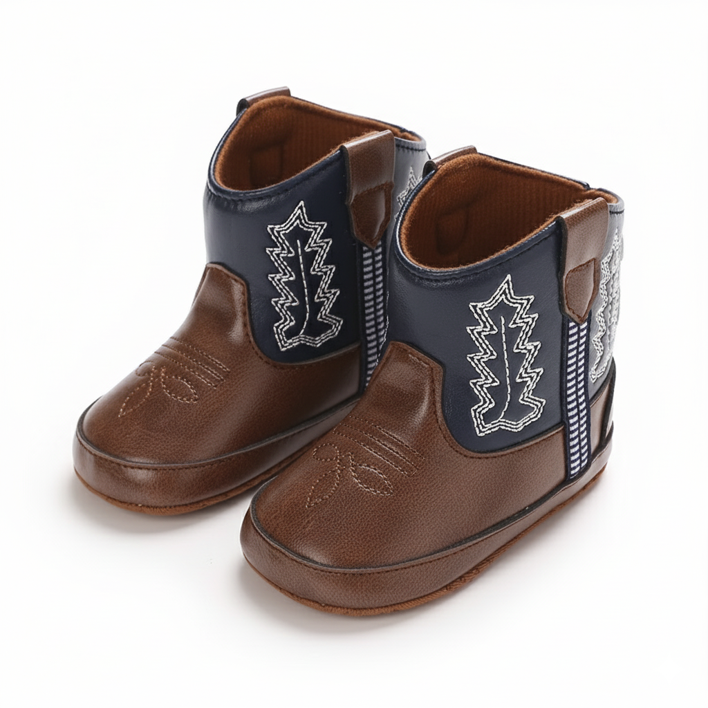 Mid Top Boots For Baby With Hook And Loop Closure