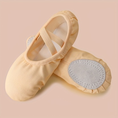 Christmas Canvas Ballet Dance Shoes For Girls With Band Closure
