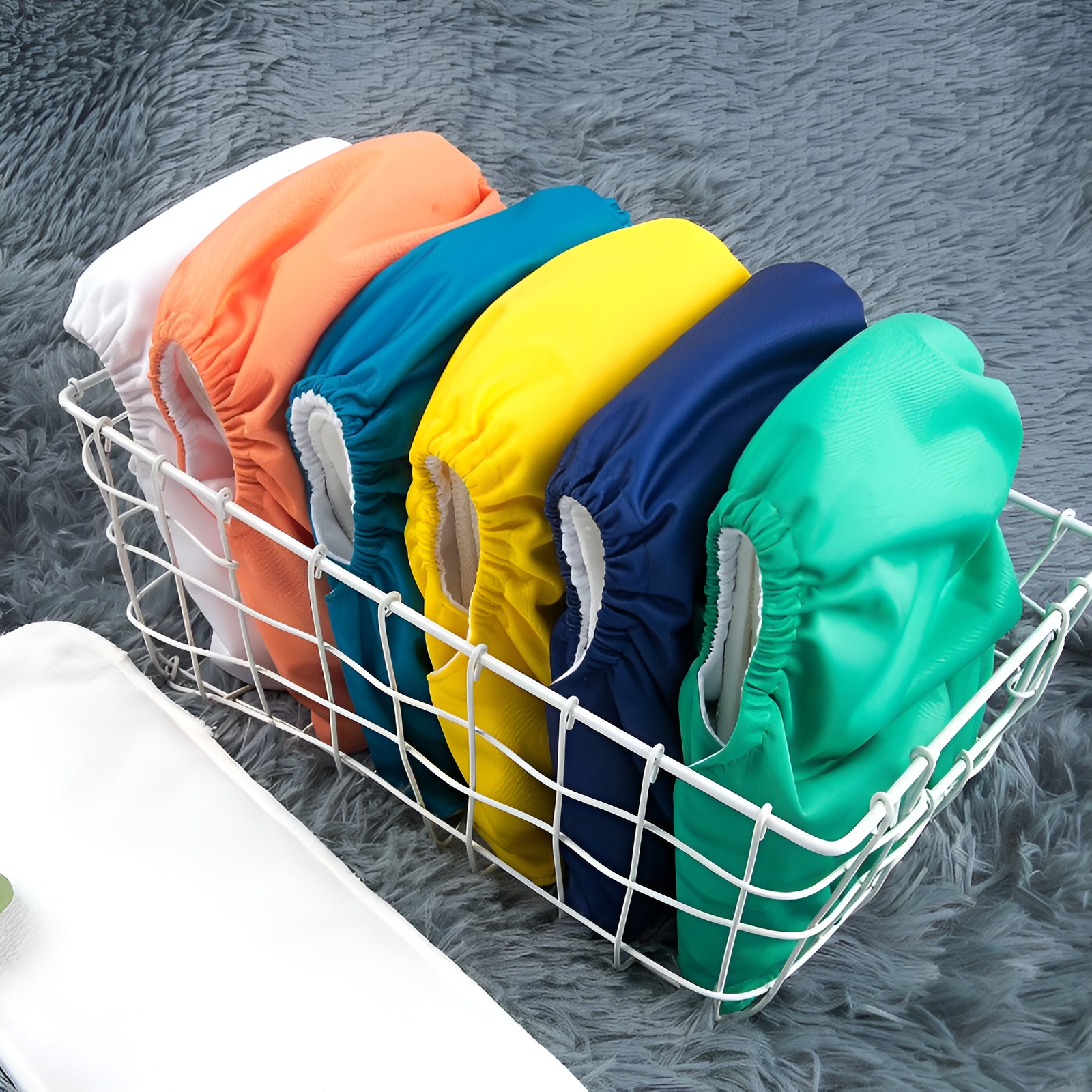 Adjustable Washable Reusable Baby Cloth Diapers For Baby with 6 Pack and 12 Inserts