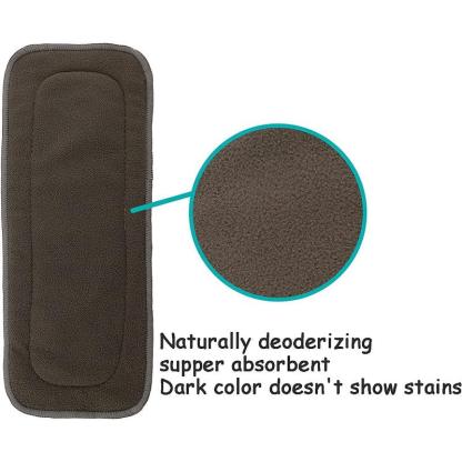 Charcoal Bamboo Diaper Insert-Diaper Reusable