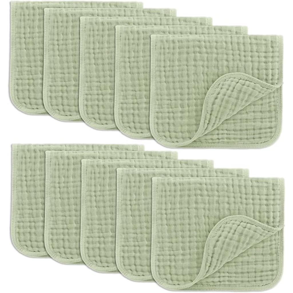 Ultra Soft Muslin Baby Washcloths Towels For Daily Use-Diaper Reusable