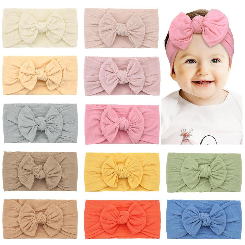 Baby Bow Comfy Headbands-Diaper Reusable