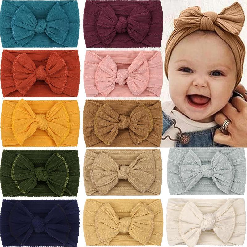 Baby Bow Comfy Headbands-Diaper Reusable