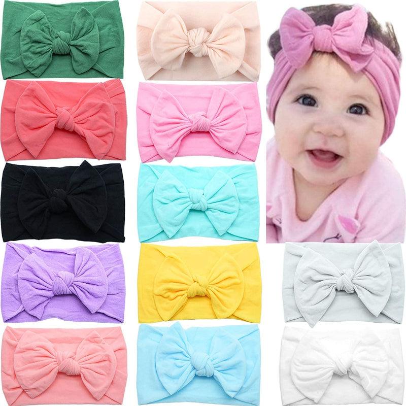 Baby Bow Comfy Headbands-Diaper Reusable