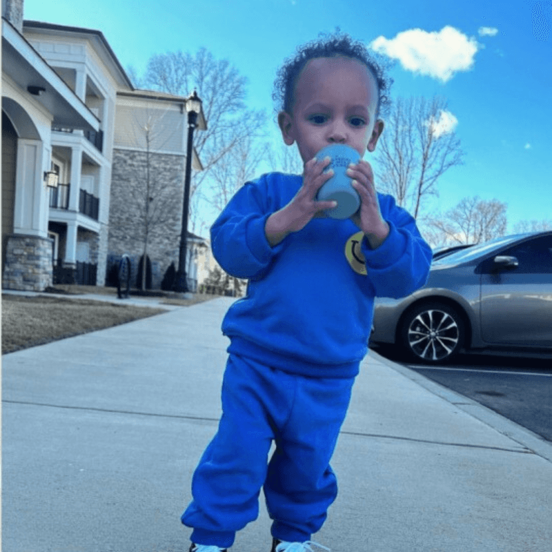 Baby Simple Smile Sweatsuit Set-Diaper Reusable