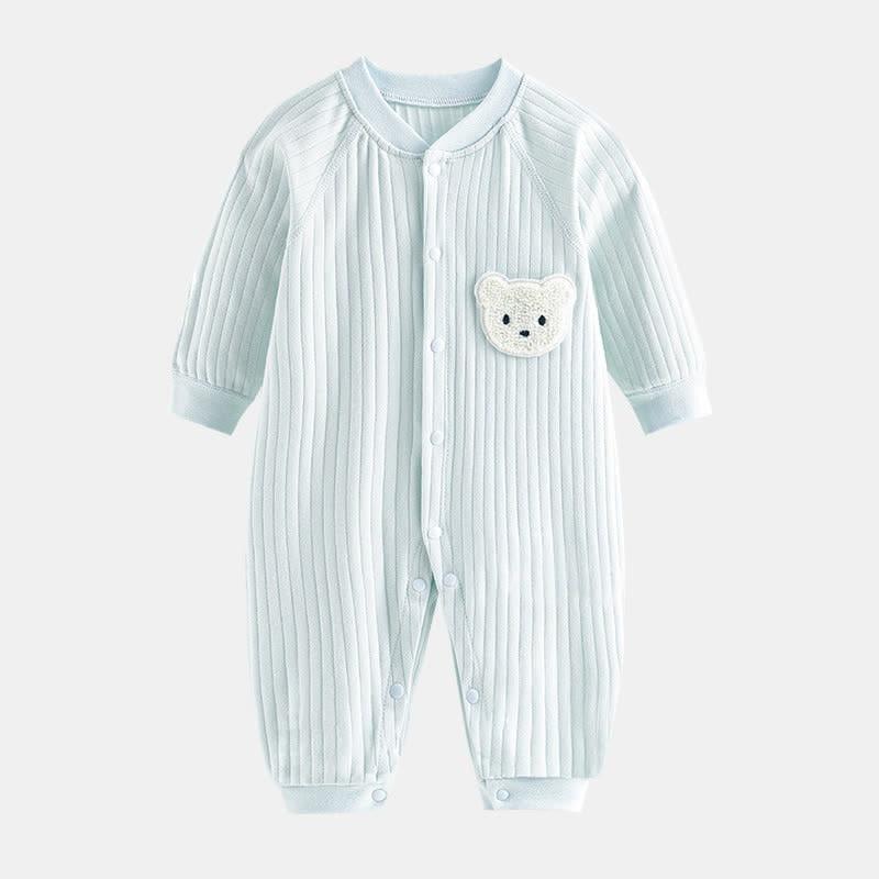 Bear Patch Baby Romper-Diaper Reusable