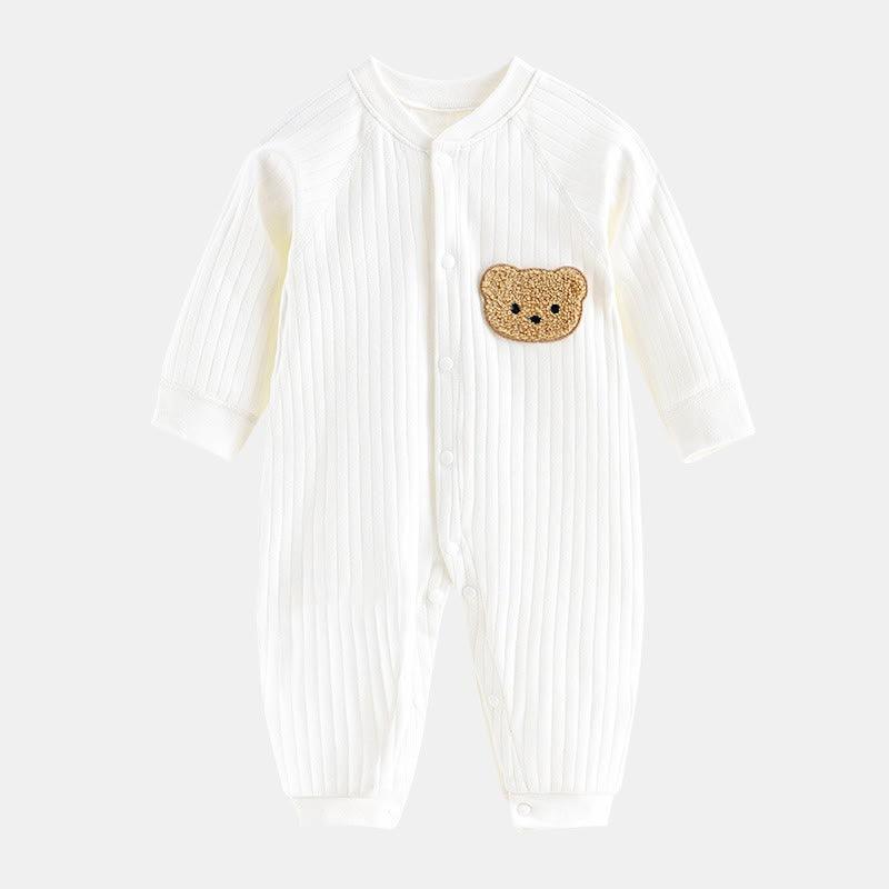 Bear Patch Baby Romper-Diaper Reusable