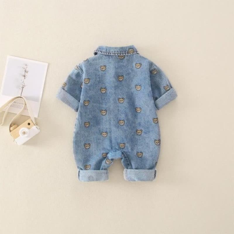 Polo Denim Baby Romper-Diaper Reusable